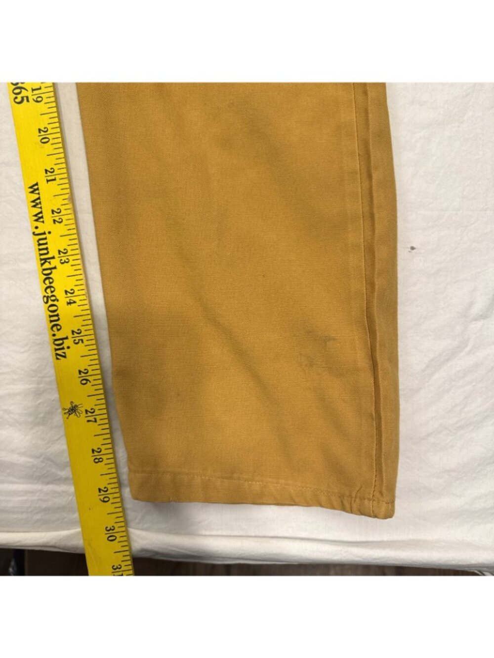 Vtg USA Women’s Mustard  Yellow Cotton Twill Artist Gardener  Jumpsuit W32" L29" - Picture 6 of 9
